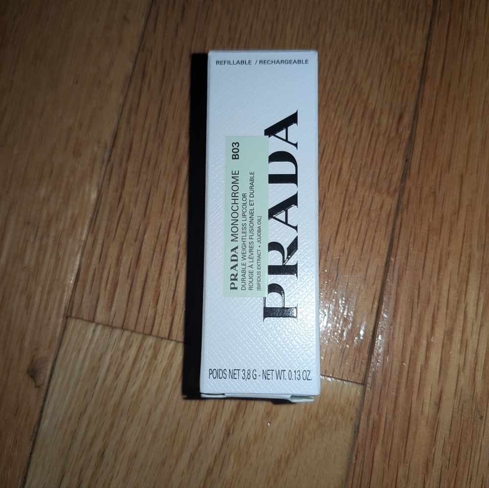 NEW PRADA MONOCHROME HYPER MATTE REFILLABLE LIPSTICK IN B03 MAHOGANY - Picture 5 of 11